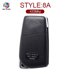AK007094 for Toyota Carola Flip Remote Key 3Button 433MHz 8A Chip