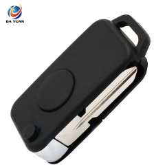 AS002035 for Benz 1 button flip key shell 4 track no logo with HU39 blade