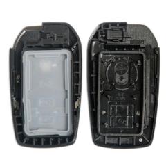AS007063 For Toyota Fortuner Prado Camry Rav4 Highlander Crown Smart Keyless Case Housing 3 Buttons Remote Key Fob Shell
