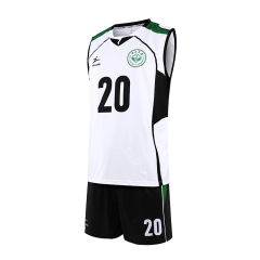 Custom Personalization White Sublimated Men's Volleyball Jersey