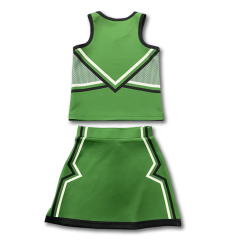 Customized Spandex New Design Wholesale Cheer Uniforms Kids Adult Short Sleeve Girls Cheerleader Uniform