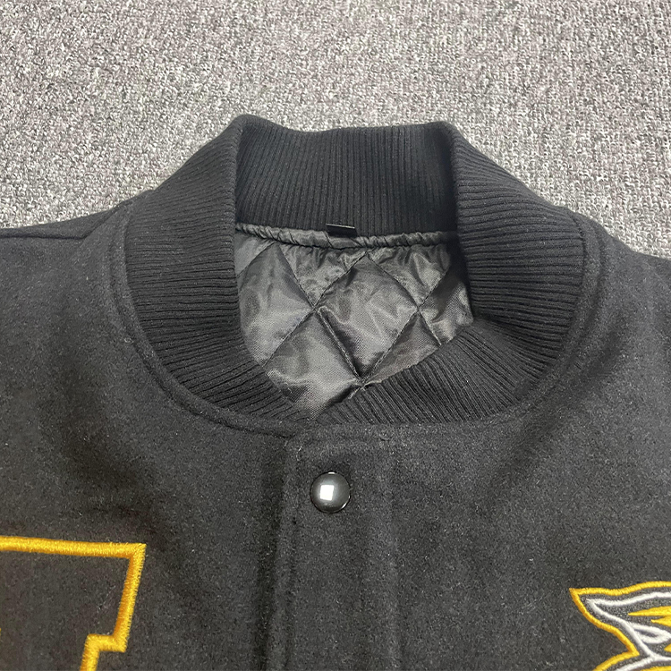 Flat 3D Embroidery Baseball Jacket