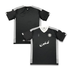 Custom Black Patch Embroidery Soccer Uniform
