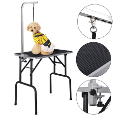 30 Portable Folding Dog Pet Bath Grooming Table Adjustable With Arm Noose Black