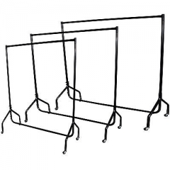 HEAVY DUTY RAIL 120KG 5FT CLOTHES DRESS GARMENT HANGING DISPLAY STAND RACK