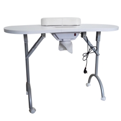 Portable Folding Drawer Manicure Table with dust collector