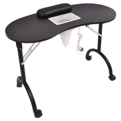 Zhenyao Portable Manicure Table With Dust Collector MT-008 Black