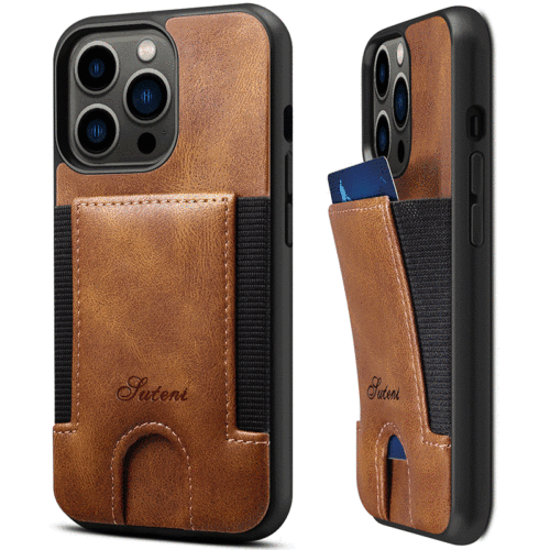 High Quality Leather Phone Case with Card slot Bag Soft Phone Cover fit to iPhone13