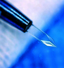 Custom Sapphire Knife Al2O3 Sapphire Crystal Glass Blade Razor Medical Sapphire Blade