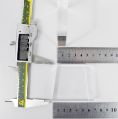 IPL Light Guide Crystal, Quartz, Trapezium, 15mm*50mm*65mm*57mm H57mm, Without Coating