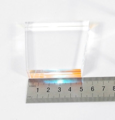 IPL Light Guide Crystal, BK7, Trapezium, 15mm*50mm*65mm*57mm H57mm, With Coating 640-1200nm
