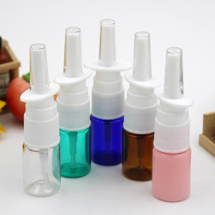5ml 0.17oz Portable Rhinitis Spray Plastic Bottle with Nasal Sprayer Pump