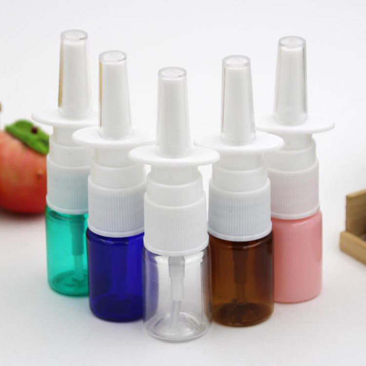 5ml 0.17oz Portable Rhinitis Spray Plastic Bottle with Nasal Sprayer Pump