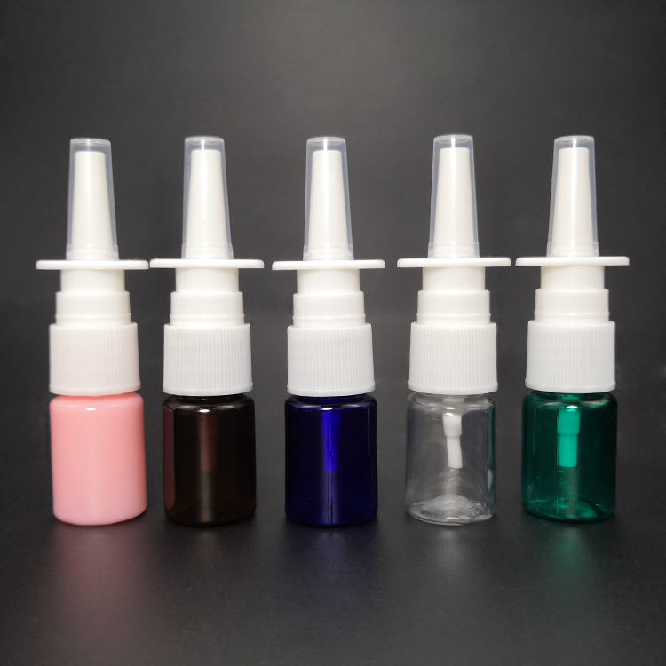 5ml 0.17oz Portable Rhinitis Spray Plastic Bottle with Nasal Sprayer Pump
