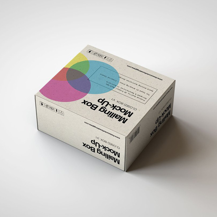 Colorful corrugated box clothing apparel packaging durable courier paper shipping box