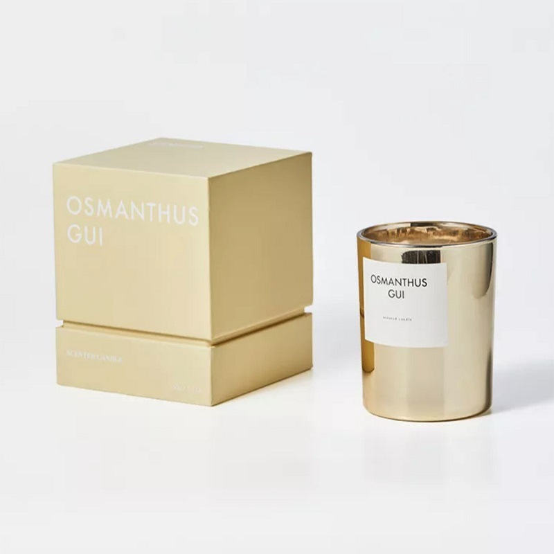 Aromatherapy candle packaging box can be customized cosmetic packaging box top and bottom cover gift box essential oil waist packaging box