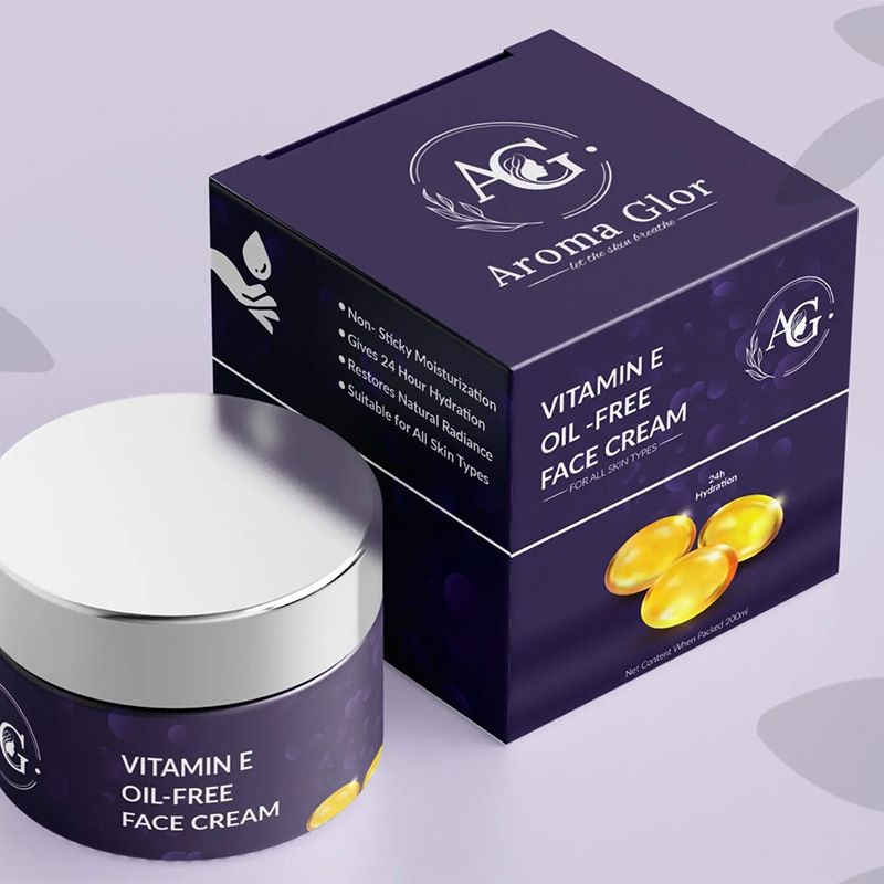Skin care product paper box custom design printing night cream face cream color box high-end moisturizing essence cream cosmetics packaging box