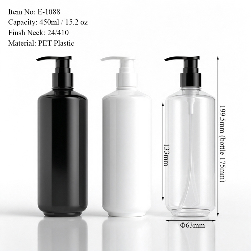 450ml PET Round Lotion Pump Bottle