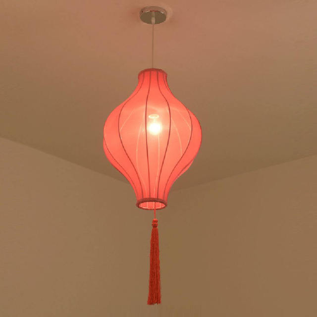 Chinese Solid Pumpkin Restaurant Pendant Light Balcony Corridor Study Room Hanging Lamp Coffee House Bedroom Pendant Lamps