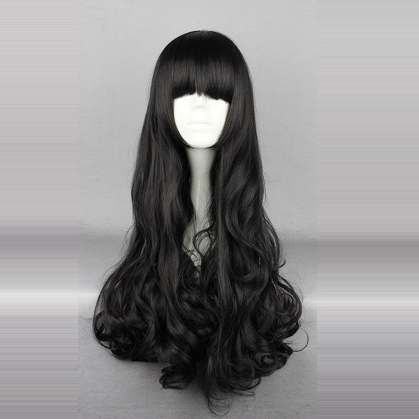 Rwby Blake Belladonna Black 27.55 inch Long Wavy High Quality Synthetic Wig