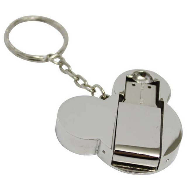 Cute Metal Cartoon USB Flash Drive Stainless steel Mouse USB Flash Drives 4G/8G/16G/32G/64G/128G