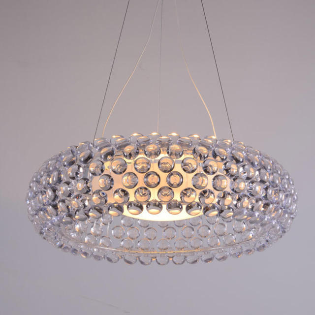 European Clear Crystal Sweat Beads Chandelier Living Room Ceiling Pendant Light Dining Room Hanging Lamp bedroom storefront lamp