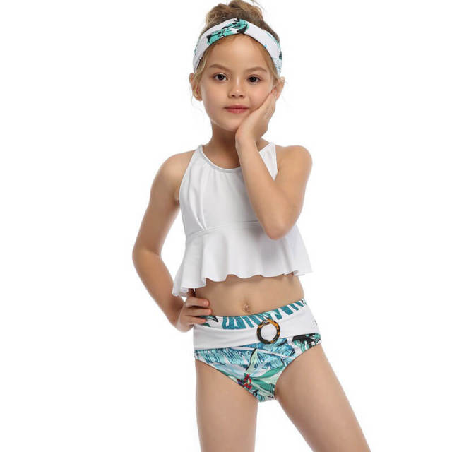 Toddler Girls Swimsuit Two Piece Tankini Swimwear Beach Bathing Suit