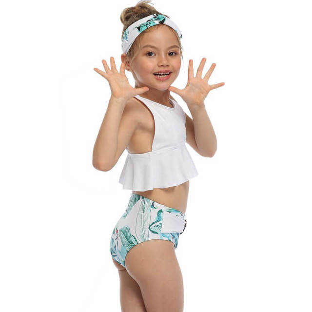 Toddler Girls Swimsuit Two Piece Tankini Swimwear Beach Bathing Suit