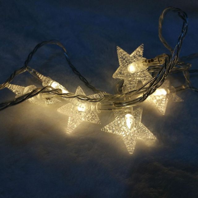 OOVOV 20 LED Star String Lights Fairy Christmas Lights Battery Operated for Indoor   Outdoor Party Wedding and Holiday Decorations Warm White