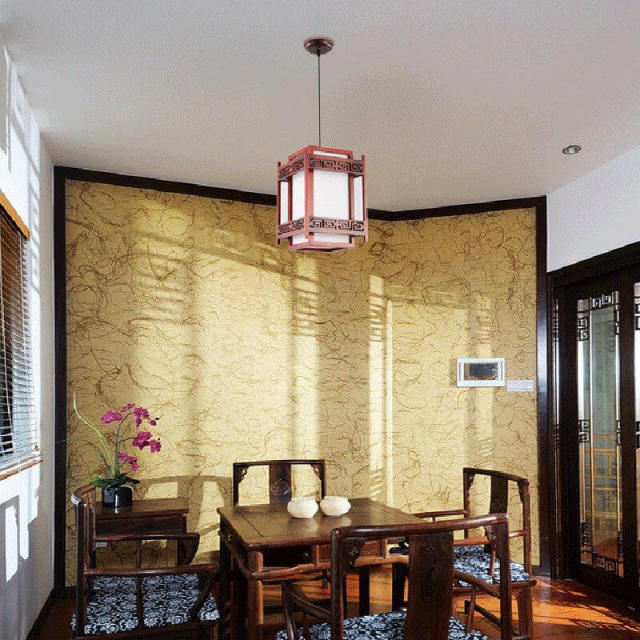 OOVOV Chinese Style Wooden Pendant Lamp 1 Light Hot Pot Shop Tea House Hallway Balcony Pendant Lighting Fixture E27