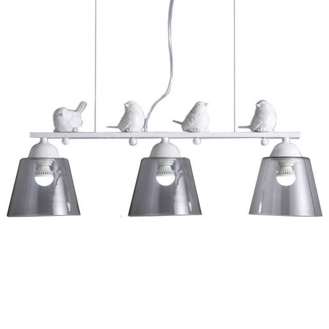 OOVOV White Birds Restaurant Pendant Lamp Nordic Study Room Bedroom Children Room Hanging Lights Chandelier Fixtures