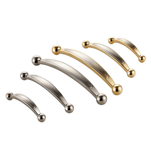 OOVOV 2Pcs Cabinet Pulls,Drawer Cupboard Wardrobe Simple Zinc Alloy Door Handle