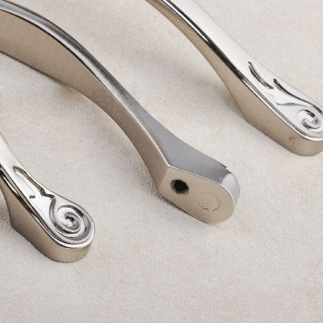 OOVOV Cabinet Drawer Handle,Zinc Alloy Door Hardware Pull Handles Furniture Hardware,Silver Handle,Gold Handle,2Pcs