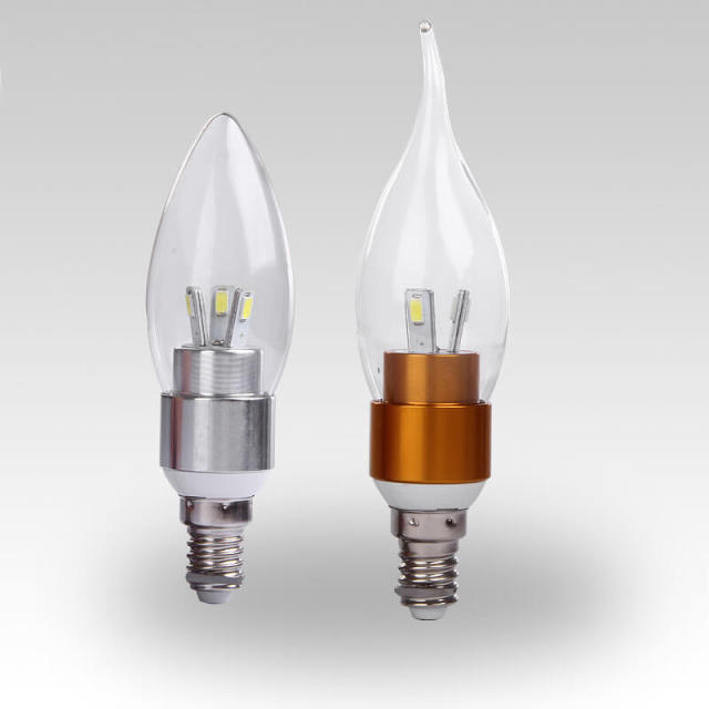 OOVOV LED Candelabra Bulb 3W/4W/5W/7W Daylight White 6000K LED Candle Bulbs 30-50 Watt Light Bulbs Equivalent E14 Candelabra Base LED Candle Bulb