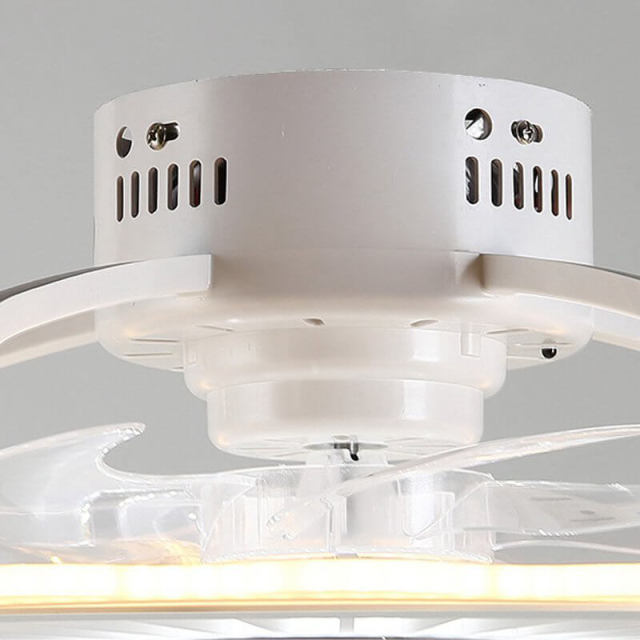 Indoor LED Ceiling Fan with Lights Low Profile 20 Inch Remote and APP Control