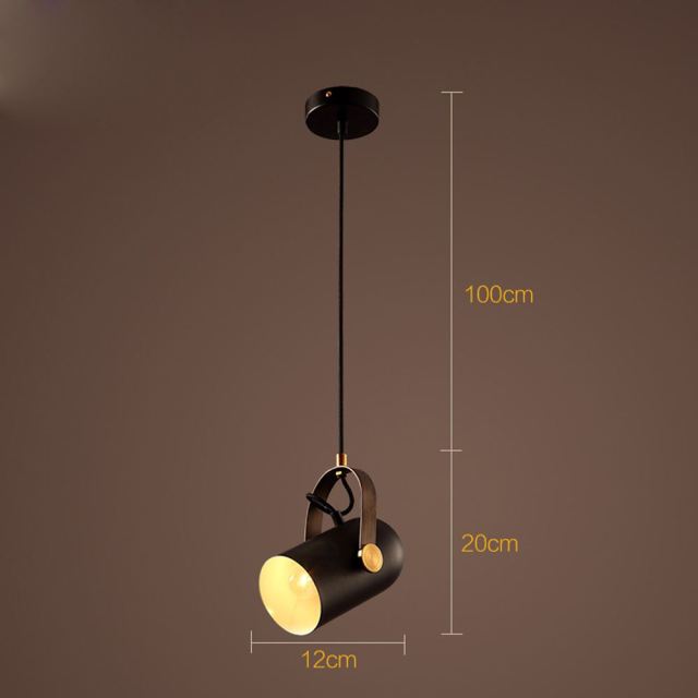 OOVOV Industrial Metal Pendant Hanging Light,Vintage Rotatable Black Ceiling Chandelier for Kitchen Island,Foyer,Dining Hall Corridor Office