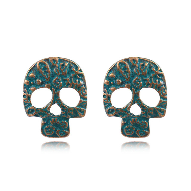 OOVOV Womens Skeleton Dangle Long Earrings Skull Earrings Ultra Light Halloween Hip hop Street Costume Accessories