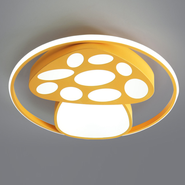 OOVOV LED Children's Room Ceiling Light Fixtures Cartoon Mushrooms Baby Room Ceiling Lighting Bedroom Ceiling Lamp