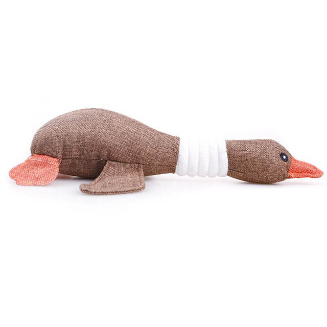 OOVOV Dog Molars Toy Sounding Toys Small Dogs Puppies Pet Fabric Duck Shape Toys
