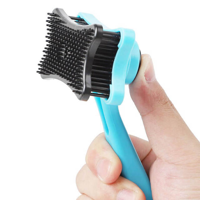 OOVOV Pet Slicker Brush, Self-Cleaning Comb Retractable Plastic Pin Professional Dogs Cats Hair Removal Beauty Grooming Tool
