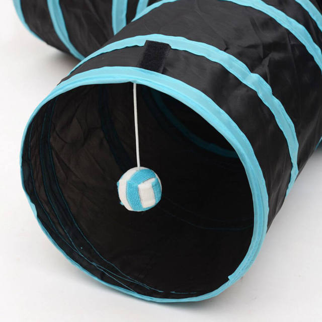 OOVOV Cat Toys,Cat Tunnel Tube 3-Way Tunnels,Extensible Collapsible Cat Play Tent Interactive Toy Maze with Balls for Cat Kitten Kitty Rabbit Small An