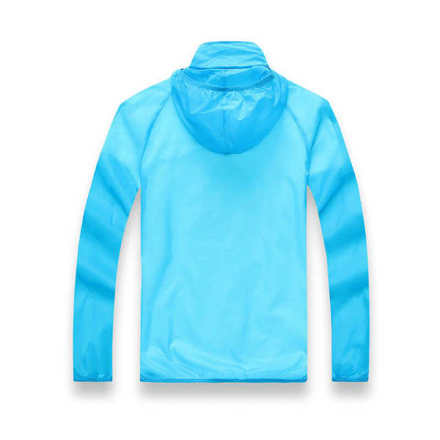 OOVOV Summer Outdoor Sun Protection Clothing,Women Men UV UPF 40+ Transparent Sun Proof Jacket Hoodie Skin Coat Quick Dry