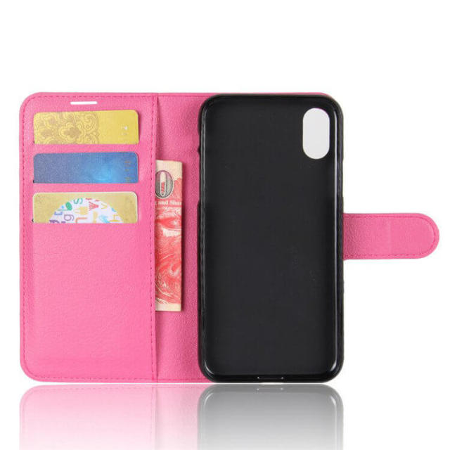 Phone Cases for iPhone X/ XR Flip Folio Phone Card Wallet 6.1 inch