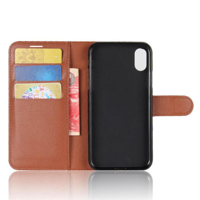 Phone Cases for iPhone X/ XR Flip Folio Phone Card Wallet 6.1 inch