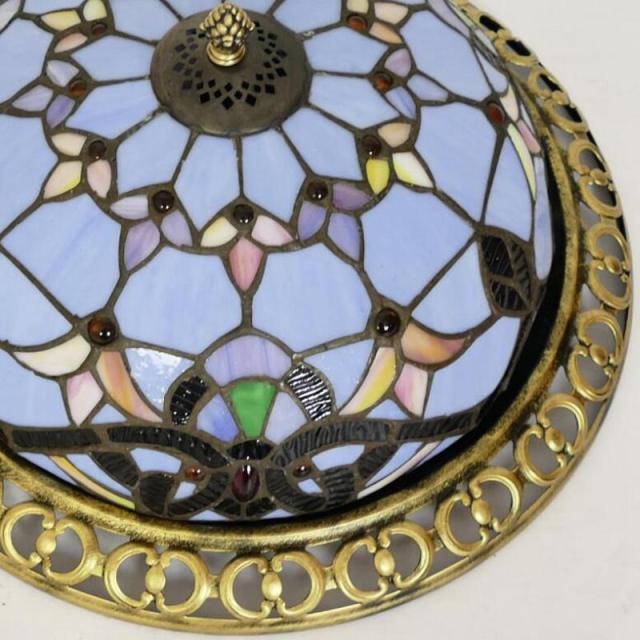 Tiffany Ceiling Light Mediterranean Style Stained Glass Vintage Ceiling Lighting