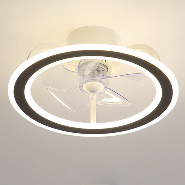Ceiling Fans with Lights and Remote Control 19 Inch Enclosed Ceiling Fan