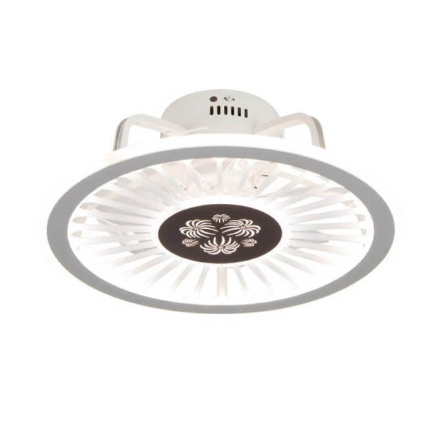 Indoor LED Ceiling Fan with Lights Low Profile 20 Inch Remote and APP Control