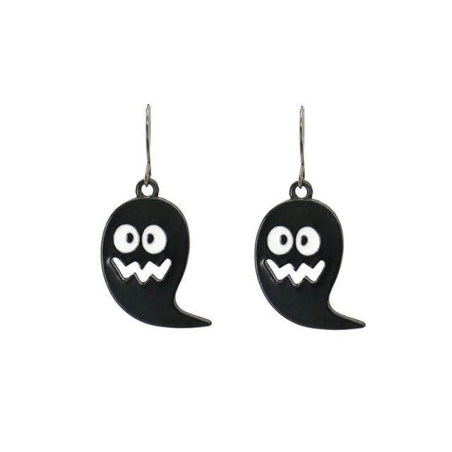 OOVOV Halloween Stud Earrings Halloween Drop Dangle Earrings Pumpkin Ghost Skull Stud Earrings for Women Halloween Party Dress