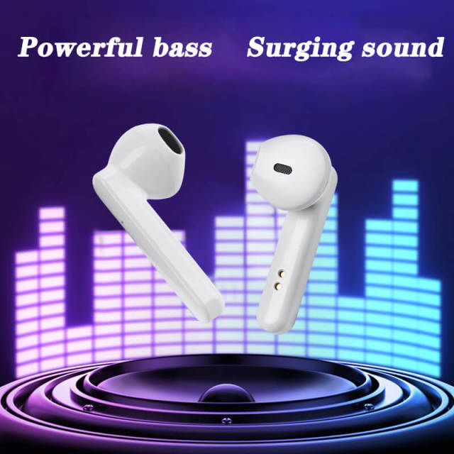 OOVOV Wireless Bluetooth Headset 5.1 Bluetooth Earphone with Microphone Sport Earbuds Touch Control Bass Sound Headset Compatible with Android iPhone
