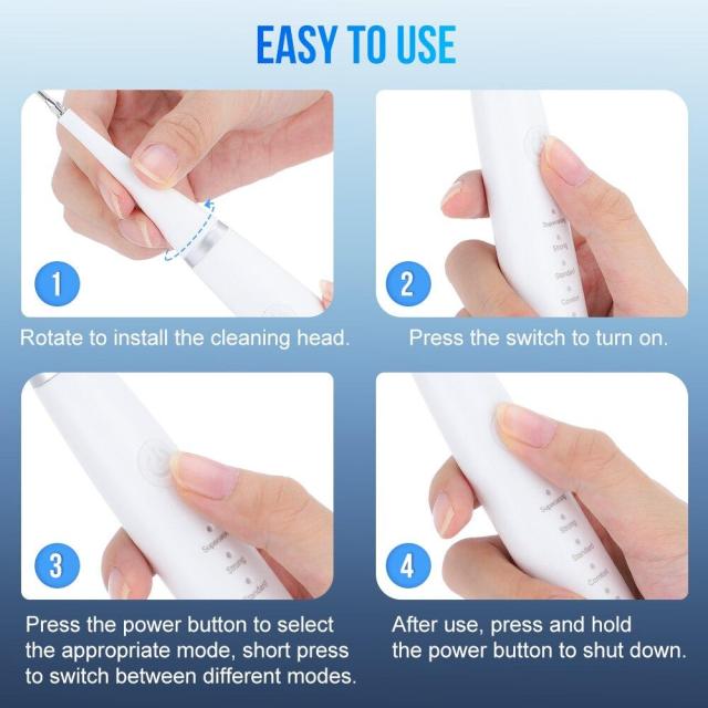 OOVOV Dental Calculus Remover Electric Ultrasonic Teeth Cleaner Dental Cleaning Teeth Whitening Scaler Dental Tartar Remover Oral Care